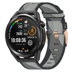 22mm Nylon Woven Watch Band, For Huawei Watch GT3 Pro 46mm, For Huawei Watch GT3 46mm, For Huawei Watch GT Runner, For Huawei Watch 3, For Huawei Watch 3 Pro, For Huawei GT2 Pro