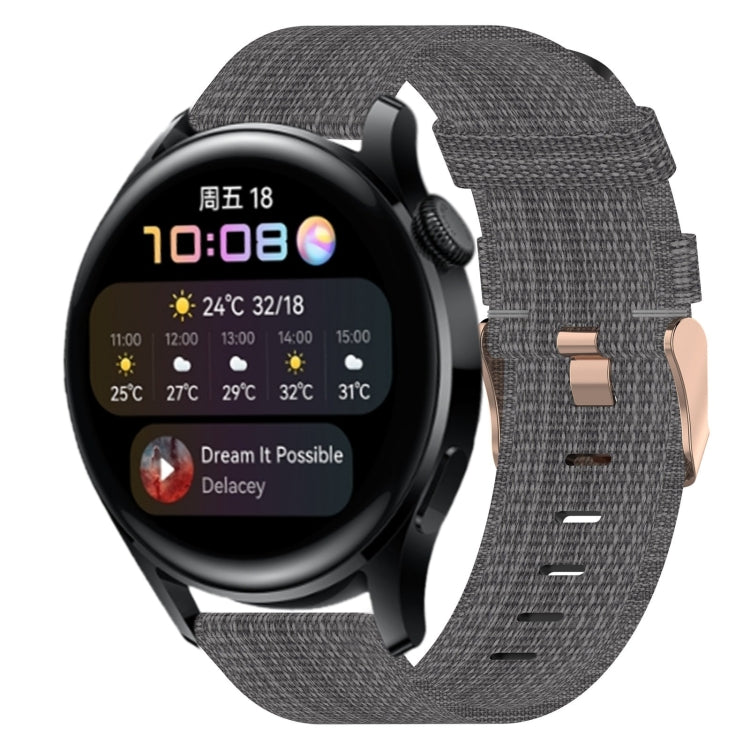 22mm Nylon Woven Watch Band, For Huawei Watch GT3 Pro 46mm, For Huawei Watch GT3 46mm, For Huawei Watch GT Runner, For Huawei Watch 3, For Huawei Watch 3 Pro, For Huawei GT2 Pro
