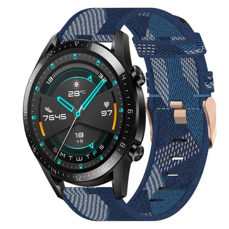 20mm Nylon Woven Watch Band, For Huawei Watch GT3 Pro 43mm, For Huawei Watch GT3 42mm, For Huawei Watch GT2 42mm, For Huawei Watch 2, For Honor Watch ES, For Honor MagicWatch2 42mm