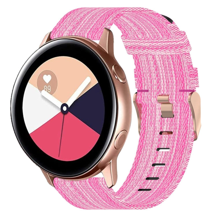 20mm Nylon Woven Watch Band, For Samsung Galaxy Watch Active 2 44mm, For Samsung Galaxy Watch Active 40mm, For Samsung Galaxy Watch 42mm, For Samsung Gear Sport, For Samsung Gear S2 Classic