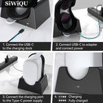 قاعدة شحن VR لـ Oculus Quest 2، ملحقات VR، حامل تخزين المضيف، قاعدة شحن VR