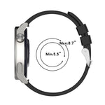 Protruding Head Silicone Strap Silver Buckle, For Huawei  Watch GT Runner 22mm, For Huawei Watch GT3 46mm 22mm, For Huawei Watch 3 / Watch3 Pro 22mm, For Huawei Watch GT2 Pro / GT2e 22mm