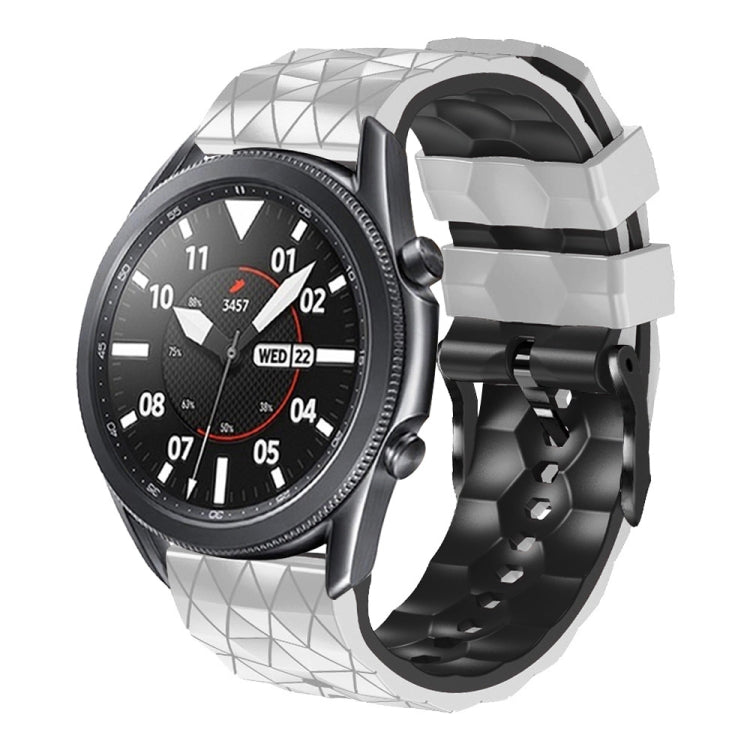 22mm Football Pattern Two-Color Silicone Strap, For Amazfit 3, For Amazfit GTR 47mm, For Amazfit Pace, For Amazfit Stratos