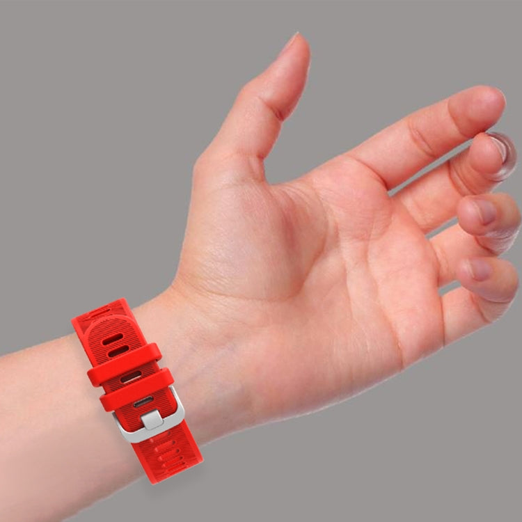 20mm Silicone Twill Watch Band, For Garmin Forerunner 55, For Garmin Venu, For Garmin Venu SQ, For Garmin Vivomove 3