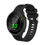 20mm Silicone Twill Watch Band, For Garmin Vivoactive3 Music, For Garmin Forerunner 245, For Garmin Forerunner 245 Music, For Garmin Forerunner 645