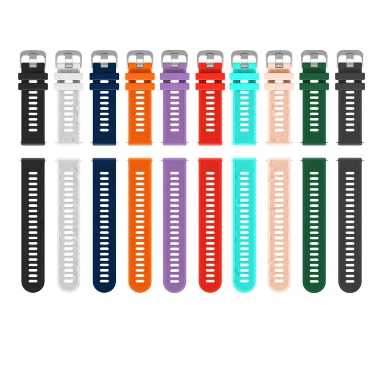 20mm Silicone Twill Watch Band, For Samsung Galaxy Watch 42mm, For Samsung Gear Sport, For Samsung Gear S2 Classic