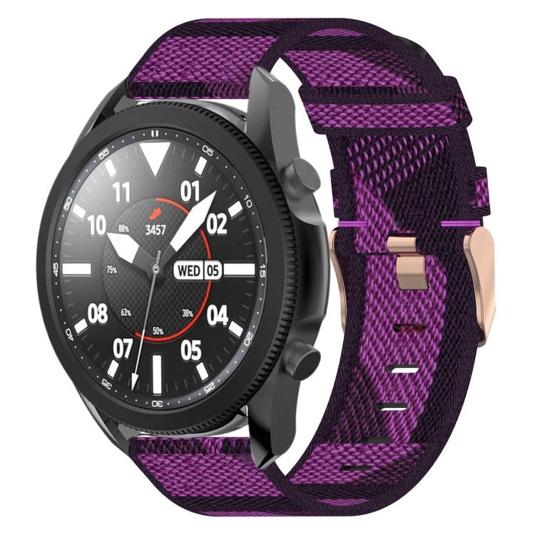20mm Nylon Woven Watch Band, For Samsung Galaxy Watch5 40mm, For Samsung Galaxy Watch5 44mm, For Samsung Galaxy Watch5 Pro 45mm, For Samsung Galaxy Watch4 40mm, For Samsung Galaxy Watch4 44mm, For Samsung Galaxy Watch4 Classic 46mm
