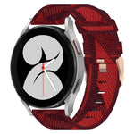 20mm Nylon Woven Watch Band, For Samsung Galaxy Watch5 40mm, For Samsung Galaxy Watch5 44mm, For Samsung Galaxy Watch5 Pro 45mm, For Samsung Galaxy Watch4 40mm, For Samsung Galaxy Watch4 44mm, For Samsung Galaxy Watch4 Classic 46mm