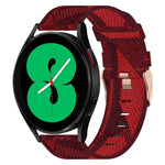 20mm Nylon Woven Watch Band, For Samsung Galaxy Watch5 40mm, For Samsung Galaxy Watch5 44mm, For Samsung Galaxy Watch5 Pro 45mm, For Samsung Galaxy Watch4 40mm, For Samsung Galaxy Watch4 44mm, For Samsung Galaxy Watch4 Classic 46mm
