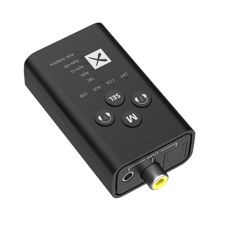 مرسل صوت بلوتوث T9 5.2 منخفض الكمون يدعم الألياف البصرية والمحوري APTX كامل السلسلة، مع كابل USB، بدون كابل