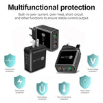 45W PD3.0 + 2 x QC3.0 USB Multi Port Quick Charger, US Plug, US Plug