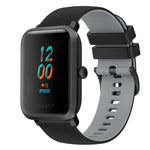 20mm Checkered Two-Color Silicone Watch Band, For Amazfit GTS, For Amazfit BIP