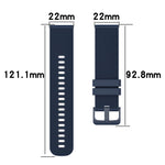 22mm Checkered Two-Color Silicone Watch Band, For Amazfit 2 Stratos