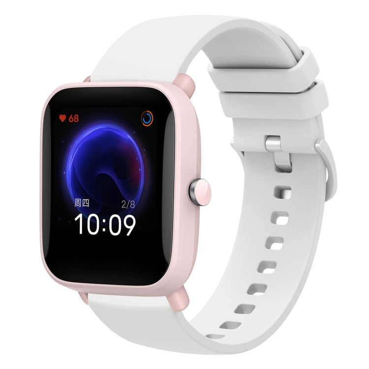 20mm Solid Color Soft Silicone Watch Band, For Amazfit Pop Pro, For Amazfit Pop, For Amazfit BIP U, For Amazfit GTR 42mm