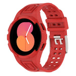 سوار ساعة ذكي من TPU متكامل مع إبزيم مزدوج الدبوس، لساعات Samsung Galaxy Watch5 40 مم، Samsung Galaxy Watch5 44 مم، Samsung Galaxy Watch4 44 مم