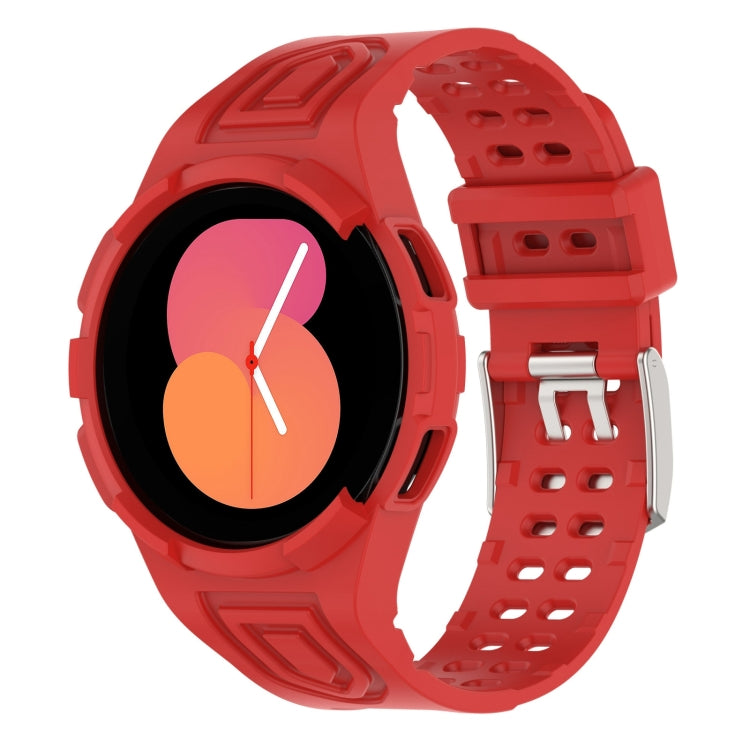 سوار ساعة ذكي من TPU متكامل مع إبزيم مزدوج الدبوس، لساعات Samsung Galaxy Watch5 40 مم، Samsung Galaxy Watch5 44 مم، Samsung Galaxy Watch4 44 مم