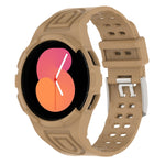 سوار ساعة ذكي من TPU متكامل مع إبزيم مزدوج الدبوس، لساعات Samsung Galaxy Watch5 40 مم، Samsung Galaxy Watch5 44 مم، Samsung Galaxy Watch4 44 مم