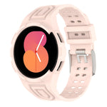 سوار ساعة ذكي من TPU متكامل مع إبزيم مزدوج الدبوس، لساعات Samsung Galaxy Watch5 40 مم، Samsung Galaxy Watch5 44 مم، Samsung Galaxy Watch4 44 مم