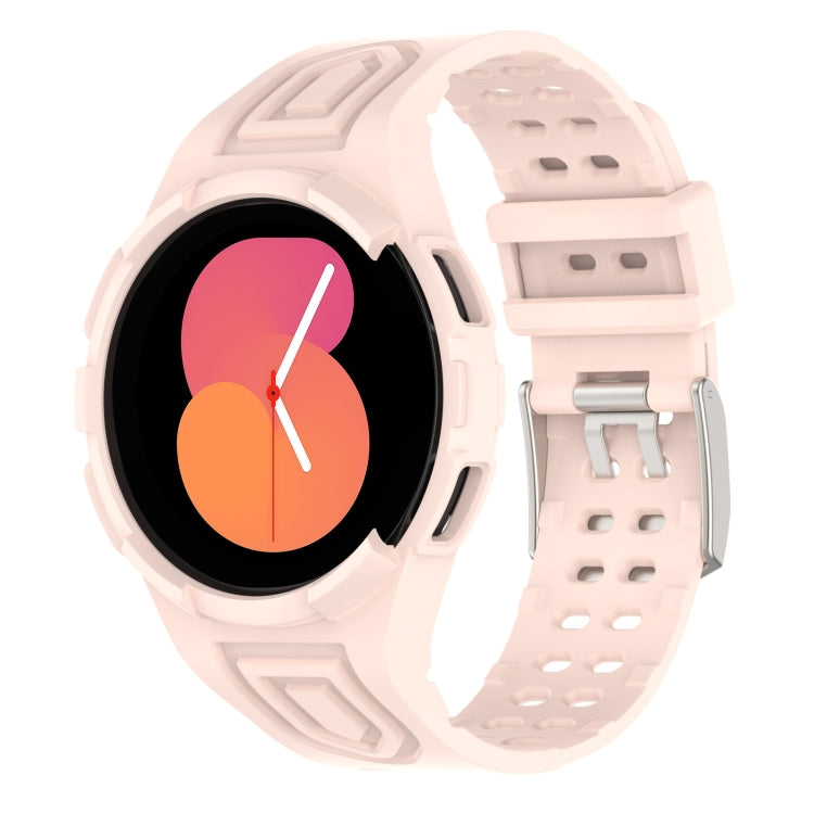 سوار ساعة ذكي من TPU متكامل مع إبزيم مزدوج الدبوس، لساعات Samsung Galaxy Watch5 40 مم، Samsung Galaxy Watch5 44 مم، Samsung Galaxy Watch4 44 مم