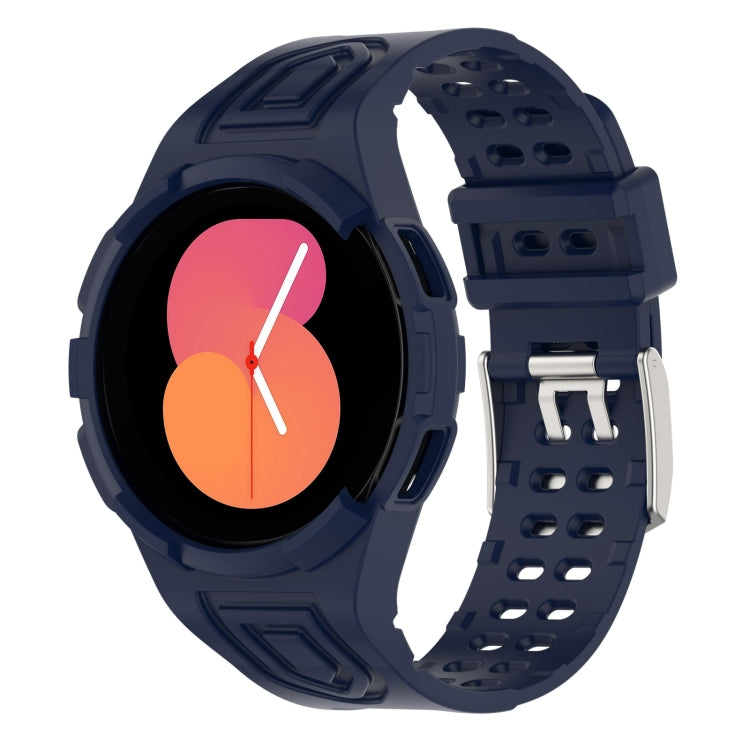 سوار ساعة ذكي من TPU متكامل مع إبزيم مزدوج الدبوس، لساعات Samsung Galaxy Watch5 40 مم، Samsung Galaxy Watch5 44 مم، Samsung Galaxy Watch4 44 مم