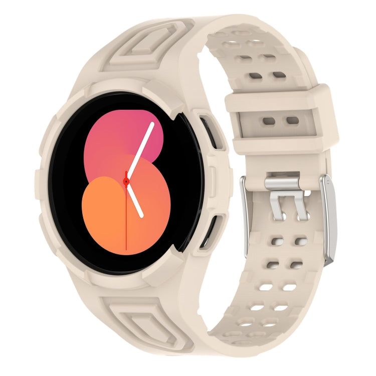 سوار ساعة ذكي من TPU متكامل مع إبزيم مزدوج الدبوس، لساعات Samsung Galaxy Watch5 40 مم، Samsung Galaxy Watch5 44 مم، Samsung Galaxy Watch4 44 مم