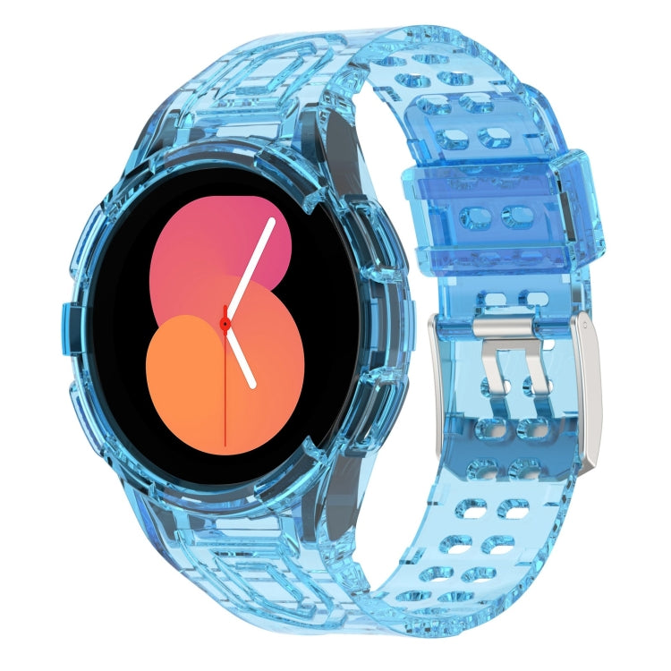 سوار ساعة ذكي من TPU متكامل مع إبزيم مزدوج الدبوس، لساعات Samsung Galaxy Watch5 40 مم، Samsung Galaxy Watch5 44 مم، Samsung Galaxy Watch4 44 مم
