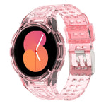 سوار ساعة ذكي من TPU متكامل مع إبزيم مزدوج الدبوس، لساعات Samsung Galaxy Watch5 40 مم، Samsung Galaxy Watch5 44 مم، Samsung Galaxy Watch4 44 مم