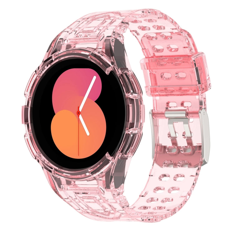 سوار ساعة ذكي من TPU متكامل مع إبزيم مزدوج الدبوس، لساعات Samsung Galaxy Watch5 40 مم، Samsung Galaxy Watch5 44 مم، Samsung Galaxy Watch4 44 مم
