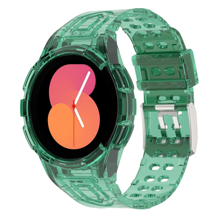 سوار ساعة ذكي من TPU متكامل مع إبزيم مزدوج الدبوس، لساعات Samsung Galaxy Watch5 40 مم، Samsung Galaxy Watch5 44 مم، Samsung Galaxy Watch4 44 مم
