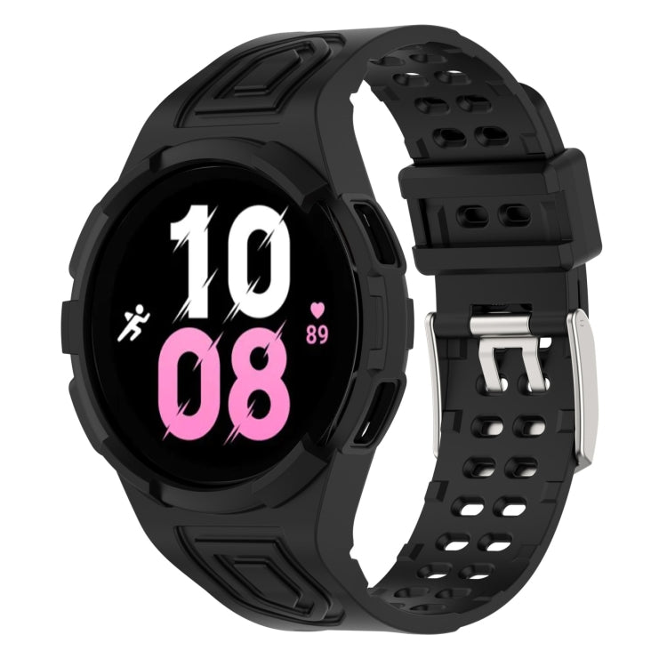 سوار ساعة ذكي من TPU متكامل مع إبزيم مزدوج الدبوس، لساعات Samsung Galaxy Watch5 40 مم، Samsung Galaxy Watch5 44 مم، Samsung Galaxy Watch4 44 مم