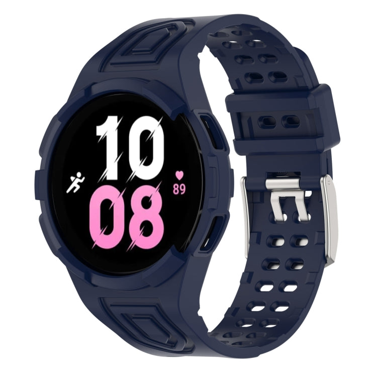 سوار ساعة ذكي من TPU متكامل مع إبزيم مزدوج الدبوس، لساعات Samsung Galaxy Watch5 40 مم، Samsung Galaxy Watch5 44 مم، Samsung Galaxy Watch4 44 مم