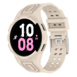 سوار ساعة ذكي من TPU متكامل مع إبزيم مزدوج الدبوس، لساعات Samsung Galaxy Watch5 40 مم، Samsung Galaxy Watch5 44 مم، Samsung Galaxy Watch4 44 مم