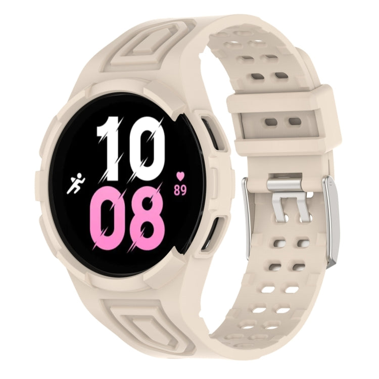 سوار ساعة ذكي من TPU متكامل مع إبزيم مزدوج الدبوس، لساعات Samsung Galaxy Watch5 40 مم، Samsung Galaxy Watch5 44 مم، Samsung Galaxy Watch4 44 مم