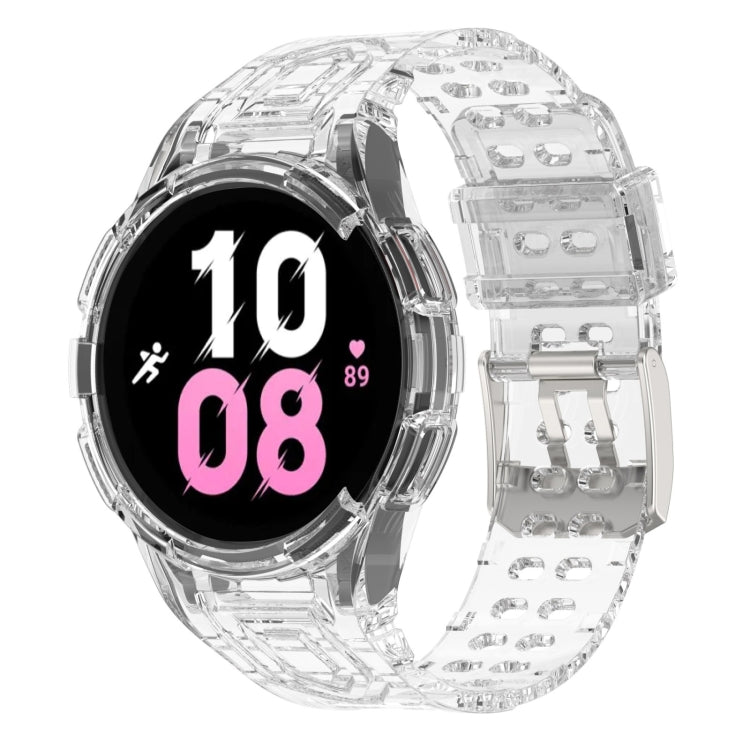 سوار ساعة ذكي من TPU متكامل مع إبزيم مزدوج الدبوس، لساعات Samsung Galaxy Watch5 40 مم، Samsung Galaxy Watch5 44 مم، Samsung Galaxy Watch4 44 مم