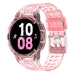 سوار ساعة ذكي من TPU متكامل مع إبزيم مزدوج الدبوس، لساعات Samsung Galaxy Watch5 40 مم، Samsung Galaxy Watch5 44 مم، Samsung Galaxy Watch4 44 مم