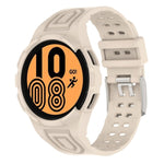 سوار ساعة ذكي من TPU متكامل مع إبزيم مزدوج الدبوس، لساعات Samsung Galaxy Watch5 40 مم، Samsung Galaxy Watch5 44 مم، Samsung Galaxy Watch4 44 مم