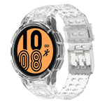 سوار ساعة ذكي من TPU متكامل مع إبزيم مزدوج الدبوس، لساعات Samsung Galaxy Watch5 40 مم، Samsung Galaxy Watch5 44 مم، Samsung Galaxy Watch4 44 مم