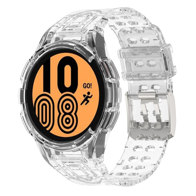 سوار ساعة ذكي من TPU متكامل مع إبزيم مزدوج الدبوس، لساعات Samsung Galaxy Watch5 40 مم، Samsung Galaxy Watch5 44 مم، Samsung Galaxy Watch4 44 مم