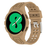 سوار ساعة ذكي من TPU متكامل مع مشبك مزدوج الدبوس، لـ Samsung Galaxy Watch4 مقاس 40مم، لـ Samsung Galaxy Watch4 Classic مقاس 46مم