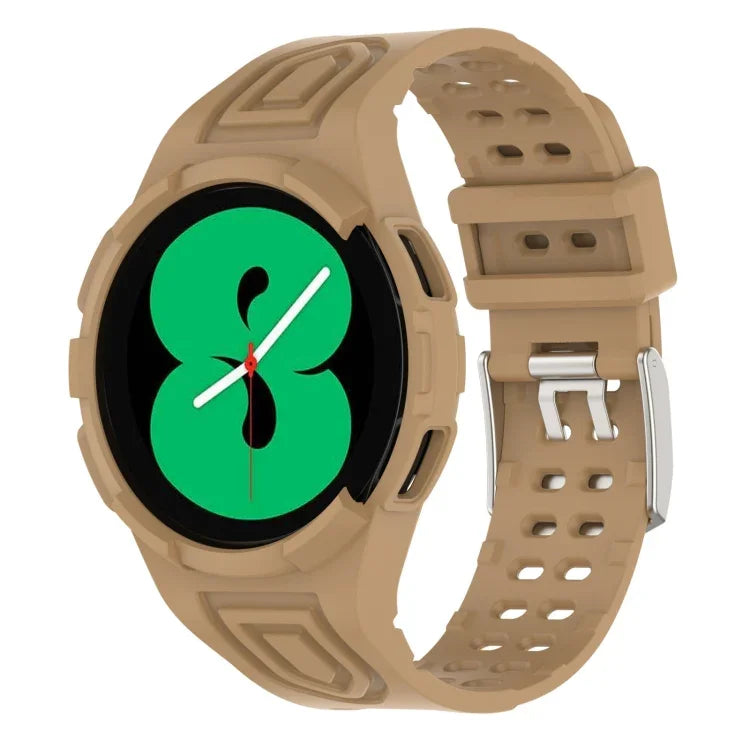 سوار ساعة ذكي من TPU متكامل مع مشبك مزدوج الدبوس، لـ Samsung Galaxy Watch4 مقاس 40مم، لـ Samsung Galaxy Watch4 Classic مقاس 46مم