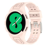 سوار ساعة ذكي من TPU متكامل مع مشبك مزدوج الدبوس، لـ Samsung Galaxy Watch4 مقاس 40مم، لـ Samsung Galaxy Watch4 Classic مقاس 46مم