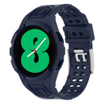 سوار ساعة ذكي من TPU متكامل مع مشبك مزدوج الدبوس، لـ Samsung Galaxy Watch4 مقاس 40مم، لـ Samsung Galaxy Watch4 Classic مقاس 46مم
