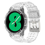 سوار ساعة ذكي من TPU متكامل مع مشبك مزدوج الدبوس، لـ Samsung Galaxy Watch4 مقاس 40مم، لـ Samsung Galaxy Watch4 Classic مقاس 46مم