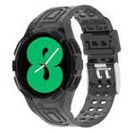 سوار ساعة ذكي من TPU متكامل مع مشبك مزدوج الدبوس، لـ Samsung Galaxy Watch4 مقاس 40مم، لـ Samsung Galaxy Watch4 Classic مقاس 46مم