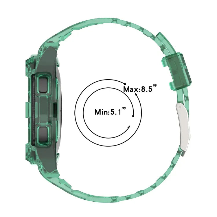 سوار ساعة ذكي من TPU متكامل مع مشبك مزدوج الدبوس، لـ Samsung Galaxy Watch4 مقاس 40مم، لـ Samsung Galaxy Watch4 Classic مقاس 46مم