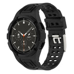 سوار ساعة ذكي من TPU متكامل مع مشبك مزدوج الدبوس، لـ Samsung Galaxy Watch4 مقاس 40مم، لـ Samsung Galaxy Watch4 Classic مقاس 46مم
