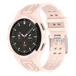 سوار ساعة ذكي من TPU متكامل مع مشبك مزدوج الدبوس، لـ Samsung Galaxy Watch4 مقاس 40مم، لـ Samsung Galaxy Watch4 Classic مقاس 46مم