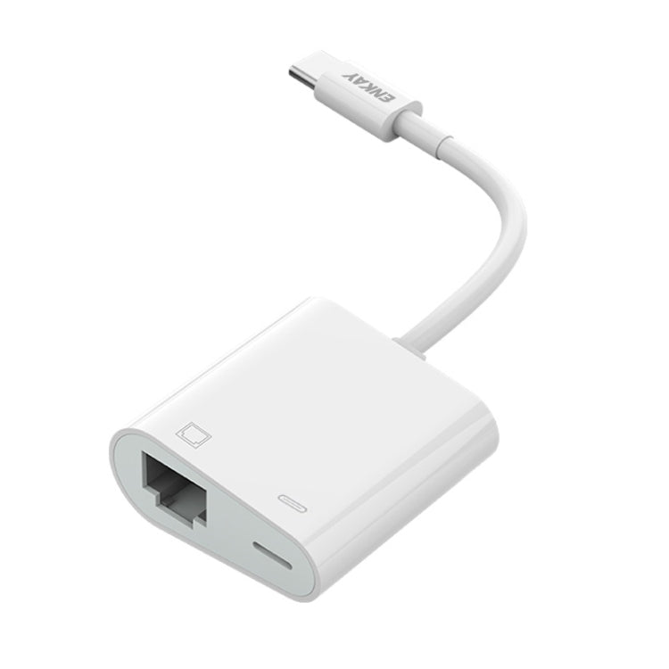 ENKAY Hat-Prince 2 في 1 RJ45 إيثرنت LAN شبكة، تايب-سي، 8 دبابيس