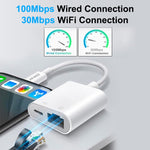 ENKAY Hat-Prince 2 في 1 RJ45 إيثرنت LAN شبكة، تايب-سي، 8 دبابيس