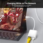 ENKAY Hat-Prince 2 في 1 RJ45 إيثرنت LAN شبكة، تايب-سي، 8 دبابيس